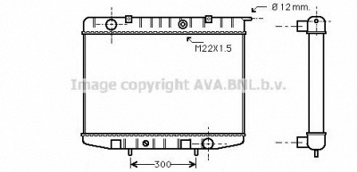 AVA QUALITY COOLING ol2337 -  Радиатор, охлаждение двигателя